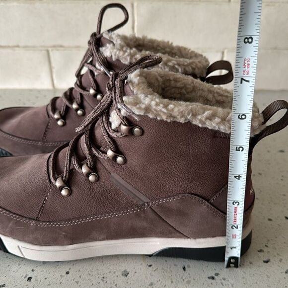 THE NORTH FACE Sierra Leather Mid Lace Waterproof Boots Performance Shoes Sz 9.5 - Picture 9 of 15